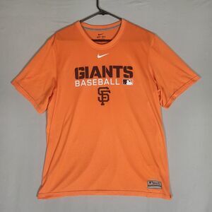 Nike Dri-FIT SF Giants Baseball Shirt Men’s Large Orange MLB